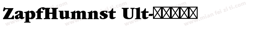 ZapfHumnst Ult字体转换